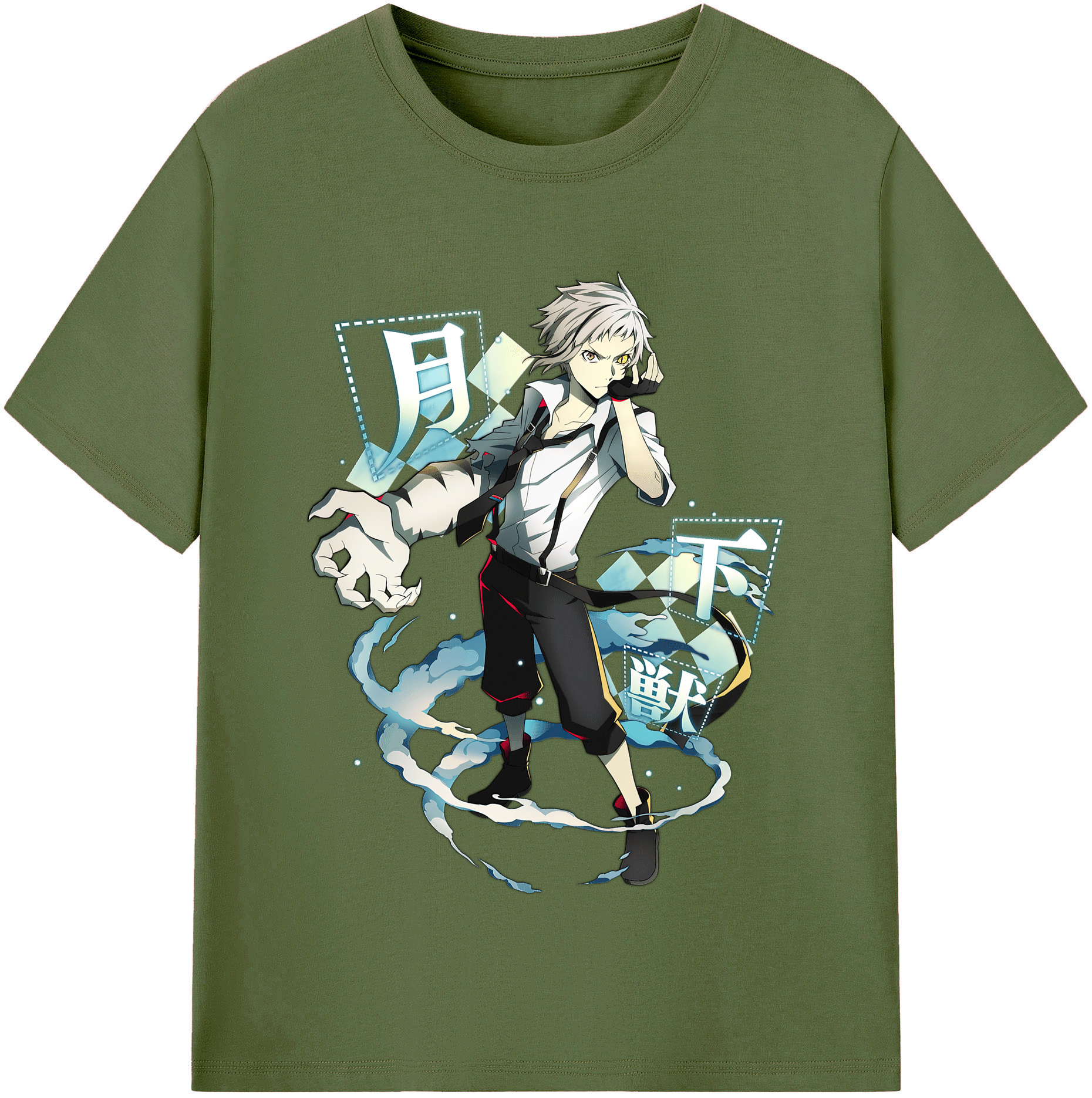 （画像用） 文豪ストレイドッグス Bungo Stray Dogs 綿100％半袖Tシャツ（フロントプリント）